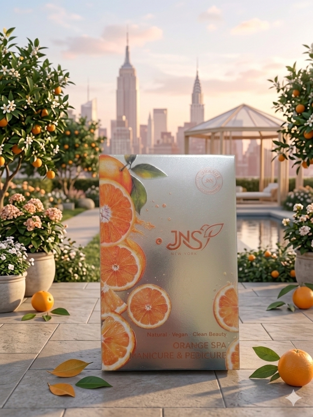 Jones New York Orange Spa Manicure & Pedicure Set - Orange